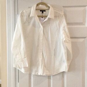 Crisp white button down shirt - brand new with tags